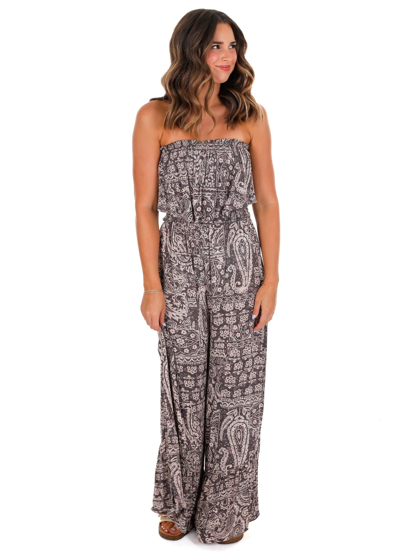 Look at Her Print Jumpsuit