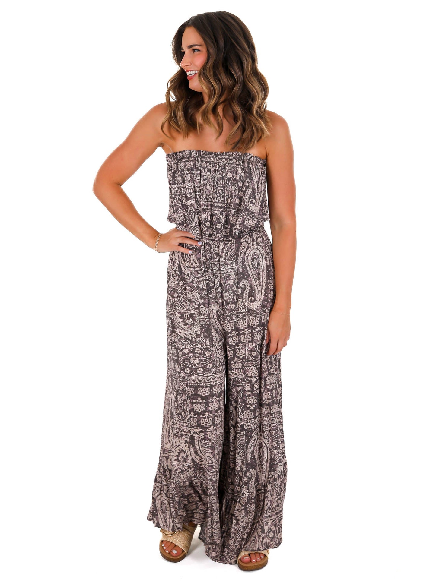 Look at Her Print Jumpsuit