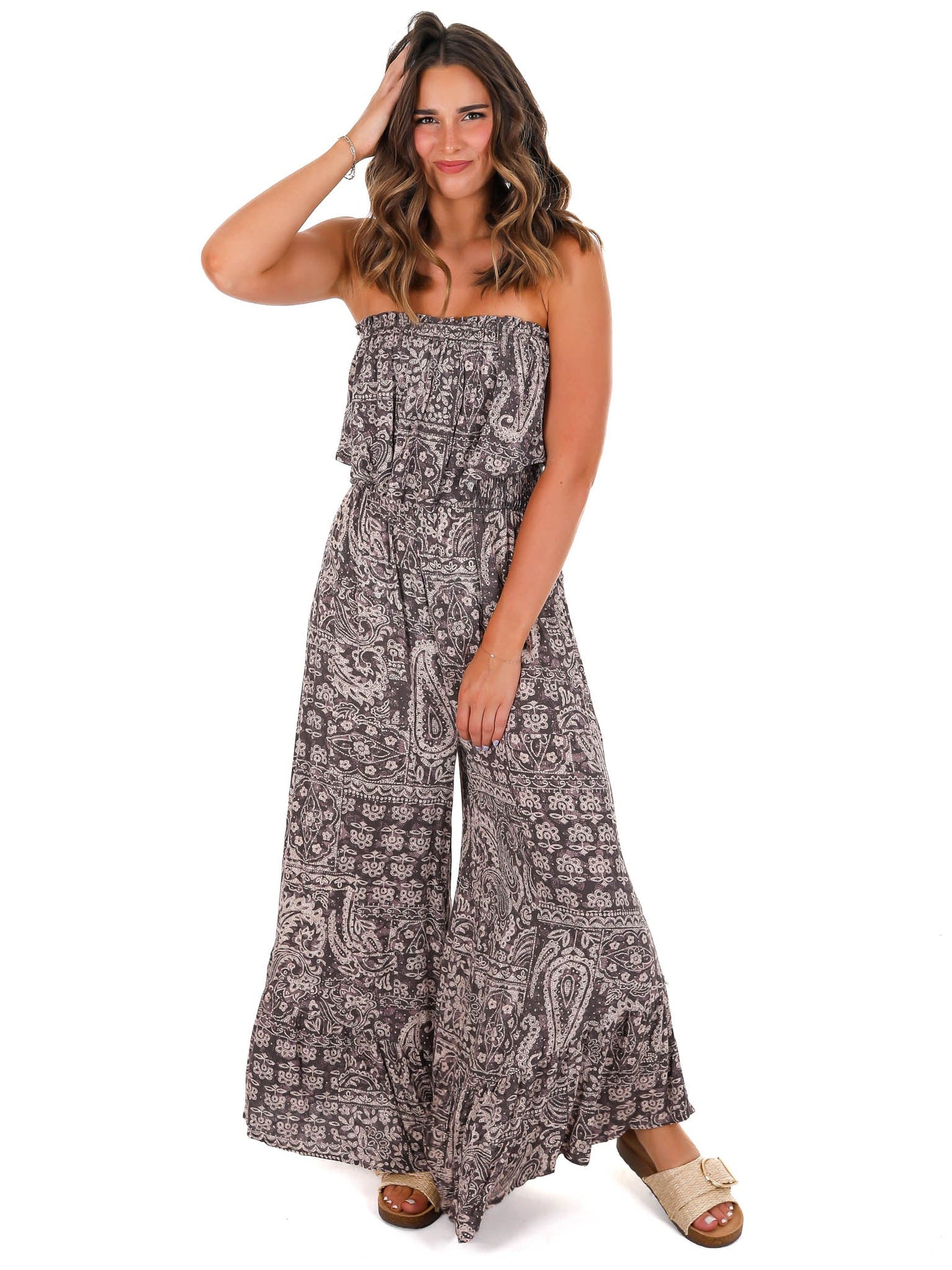 Look at Her Print Jumpsuit