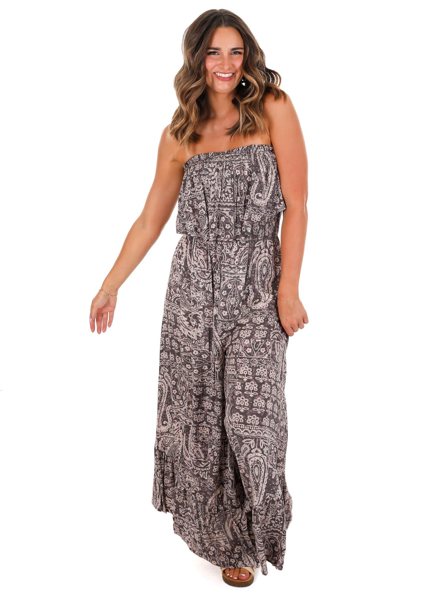 Look at Her Print Jumpsuit