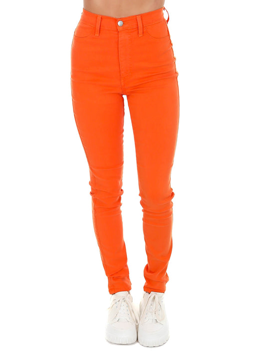 Keep It Up Orange Skinny Jean