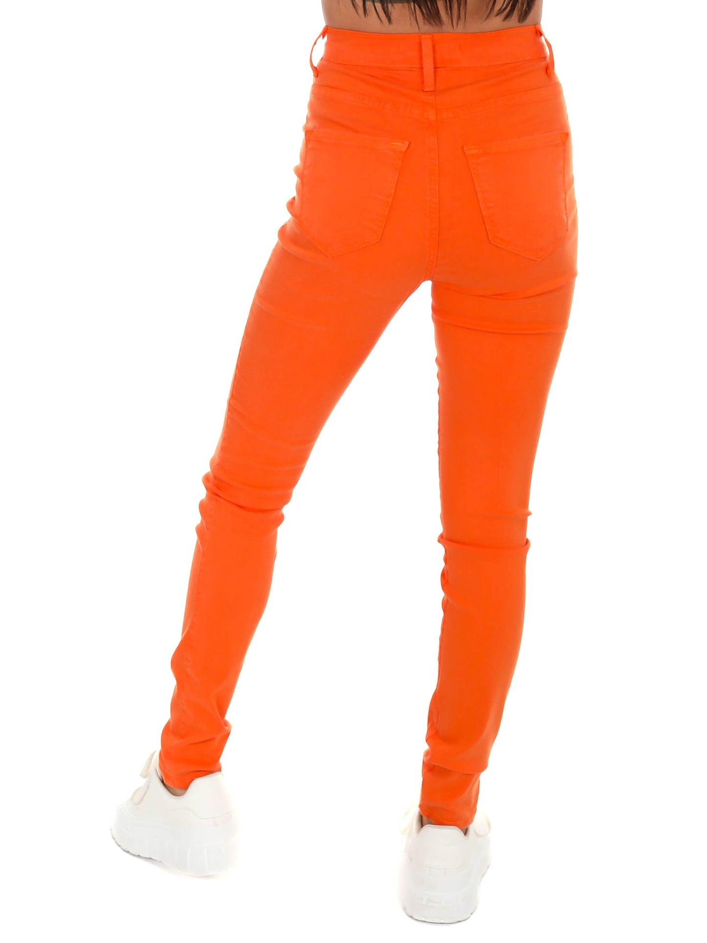 Keep It Up Orange Skinny Jean