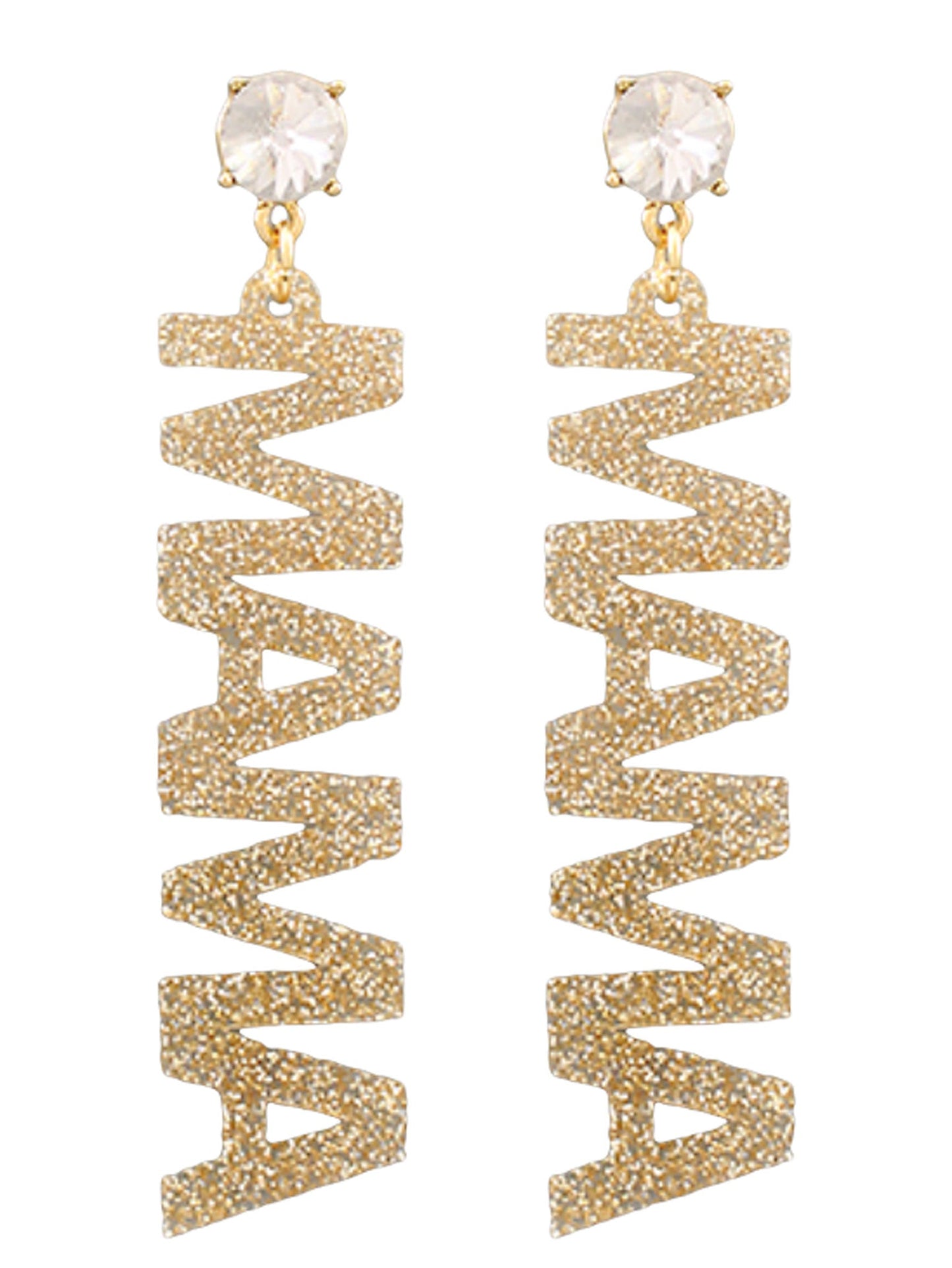 MAMA Acrylic Word Earrings