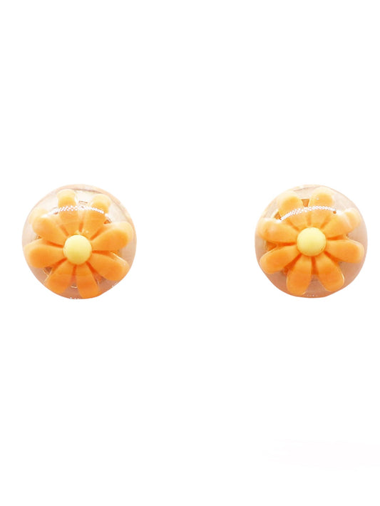 Round Flower Earring