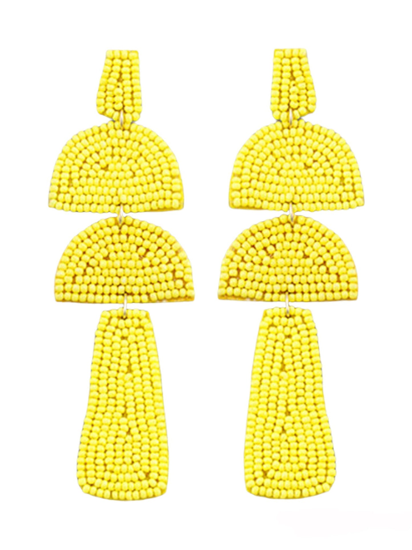 Seed Beads Mushroom Shape Earrings