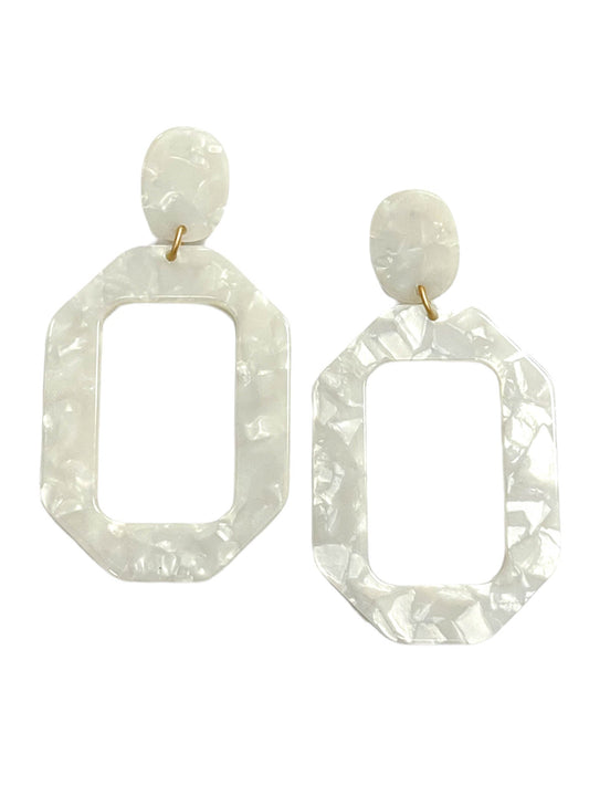Oval Resin Earrings