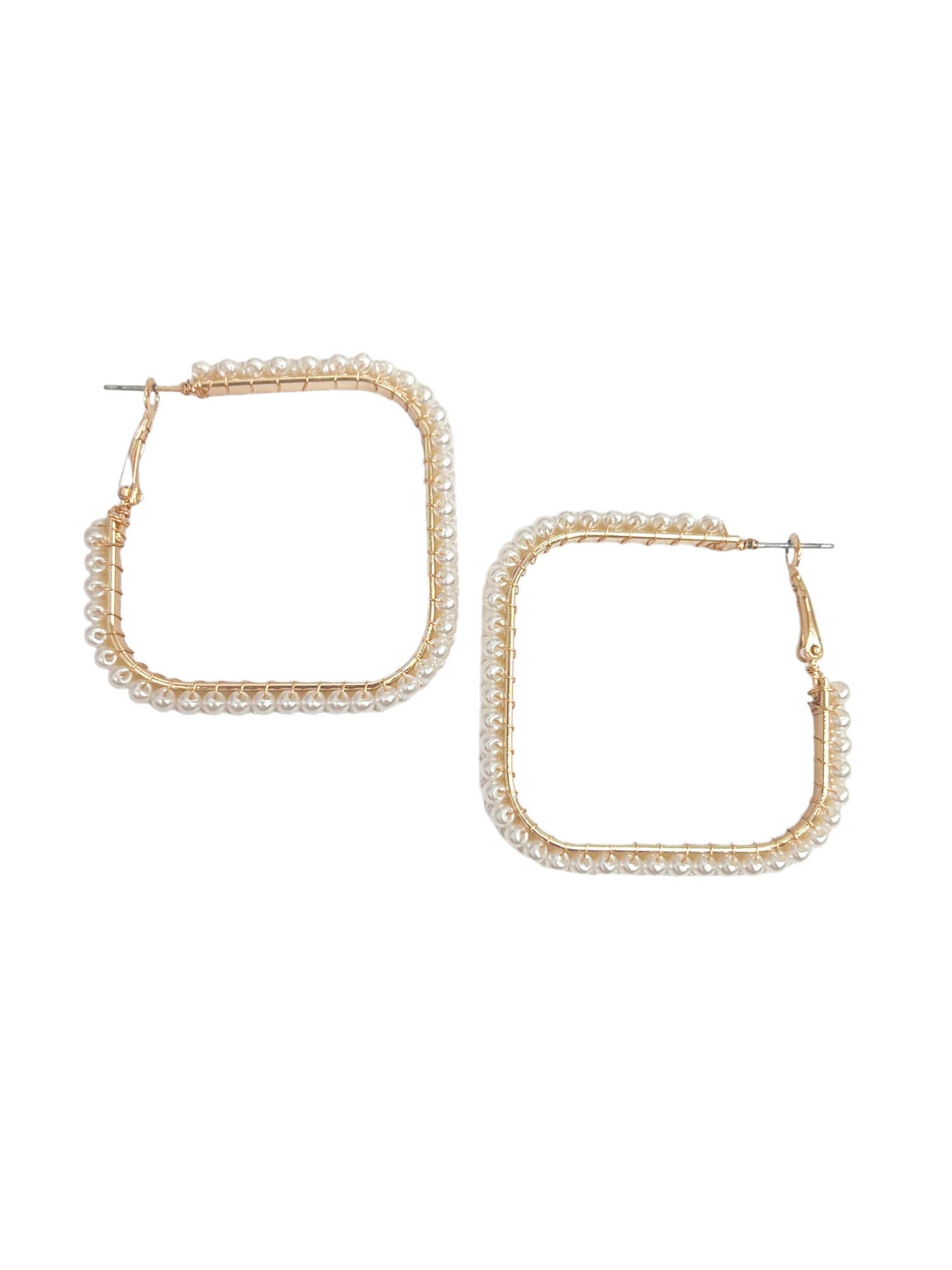 Pearl Square Earrings