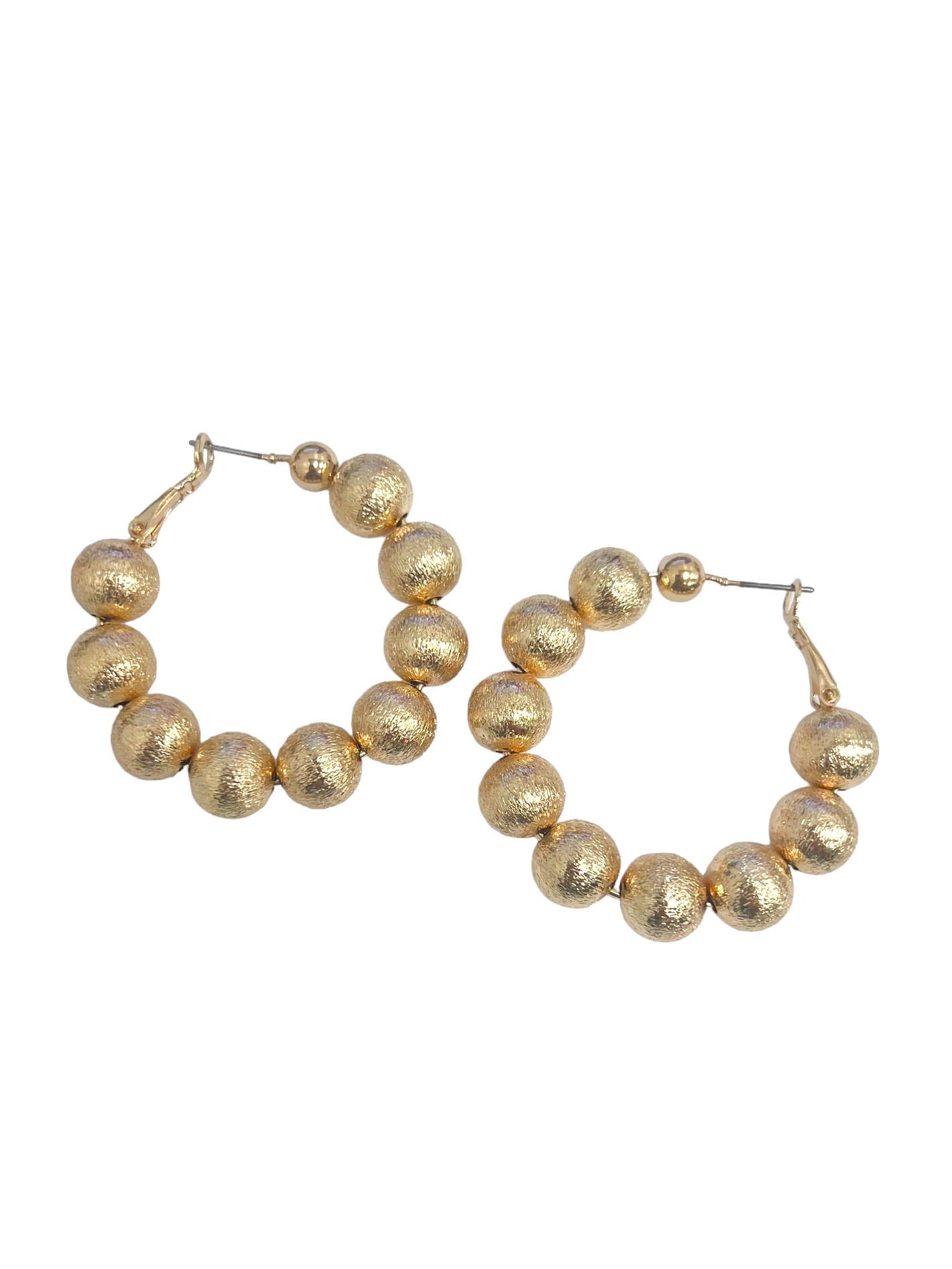 Ball Hoop Earrings