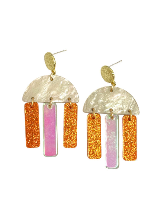 Orange Iridescent Huddle Drops
