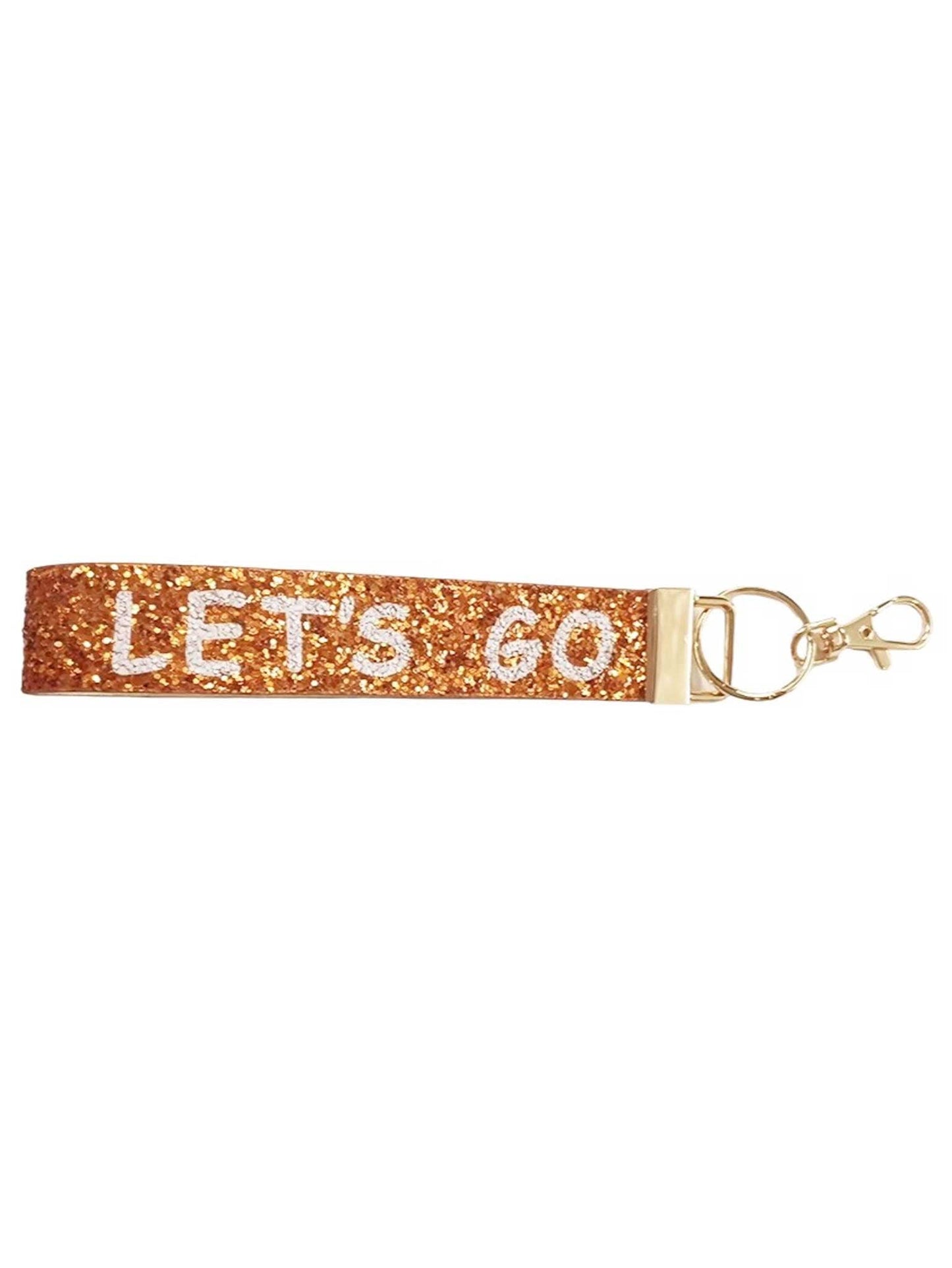 Glitter Let's Go Wrist Strap