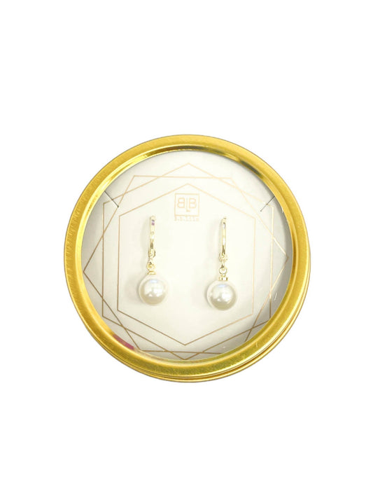 Pearl Huggie Earrings