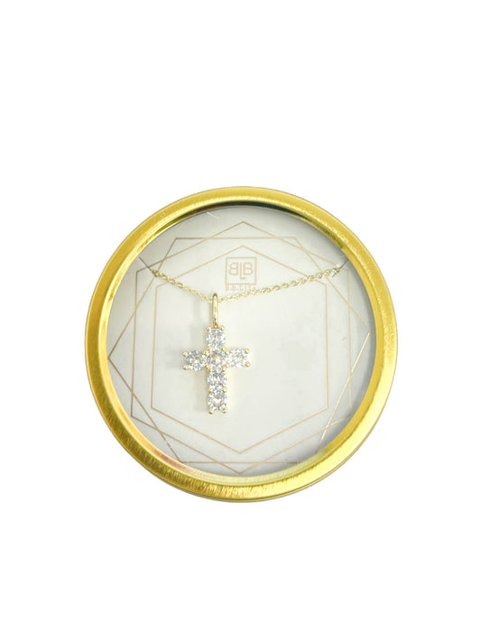 In the Stillness Diamond Cross Necklace