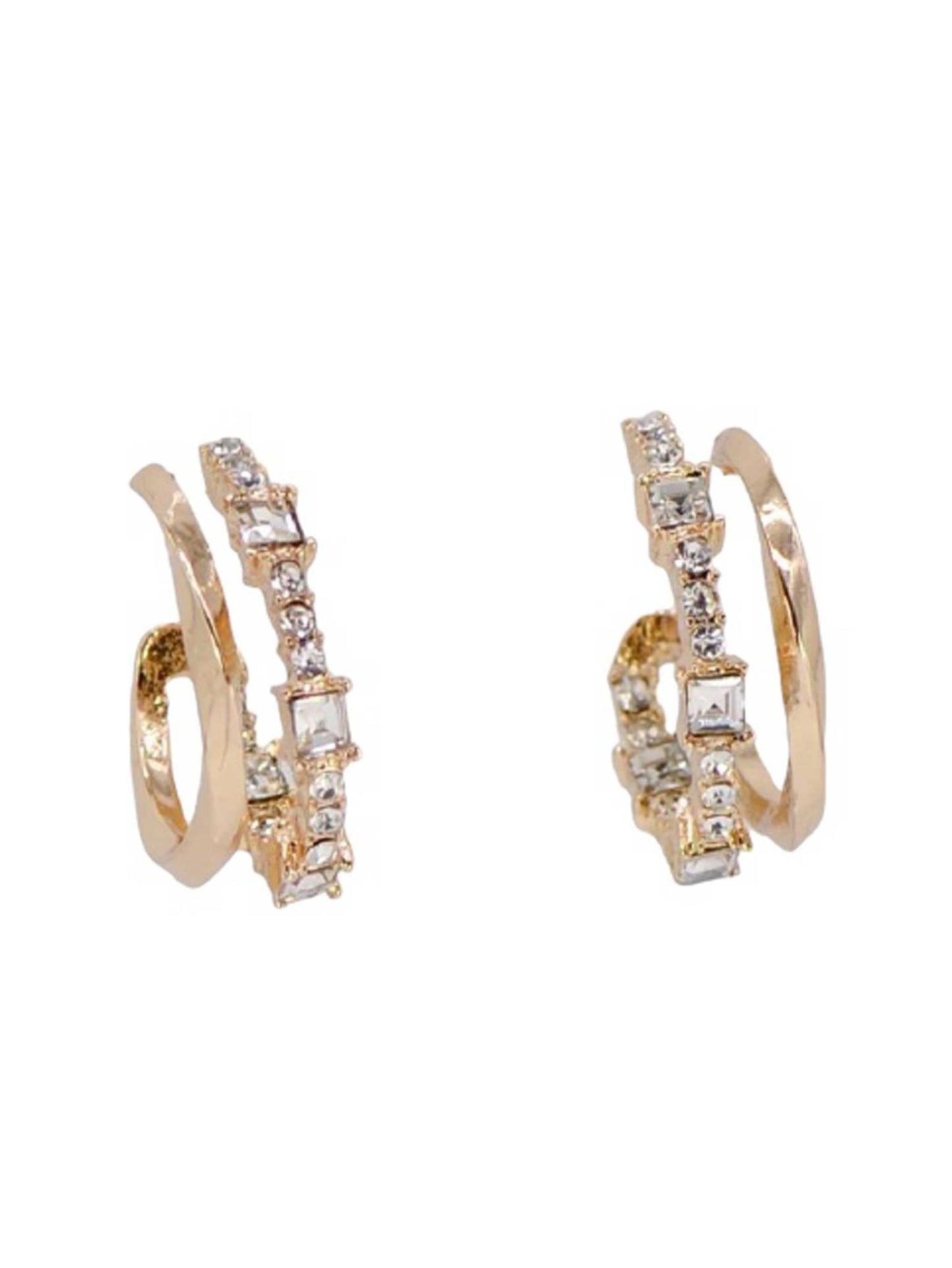 Double Line Hoop Earrings