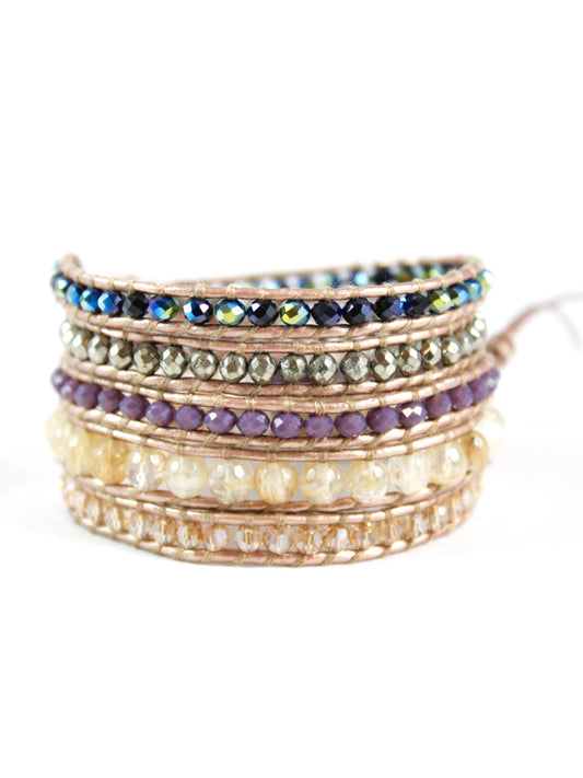 Pluto Leather Wrap Bracelet
