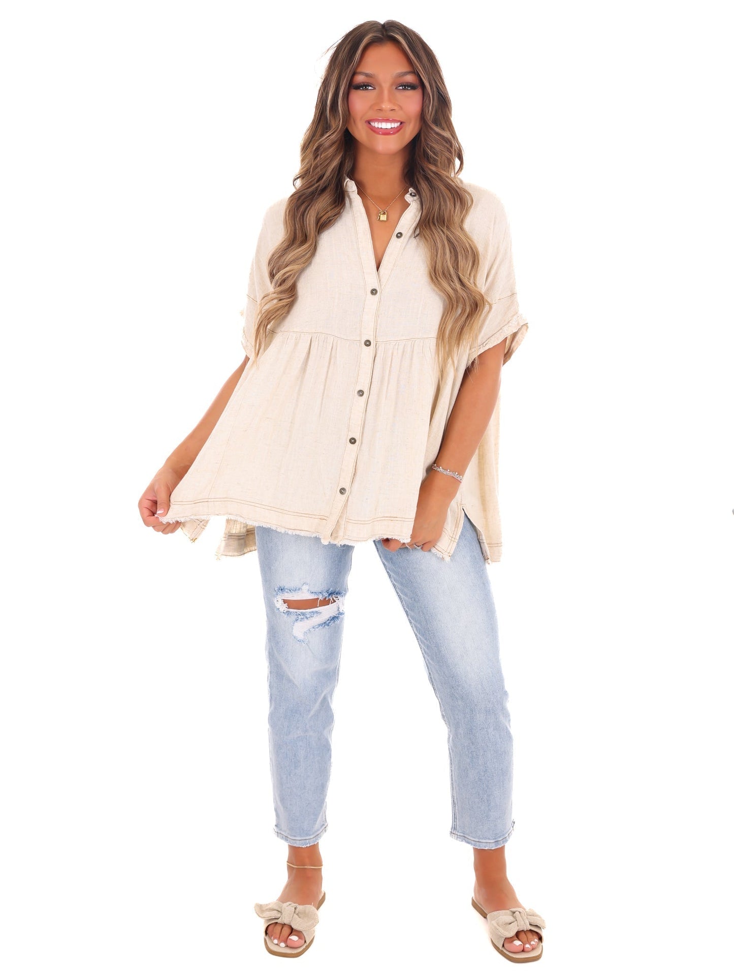 Pure Love Linen Top
