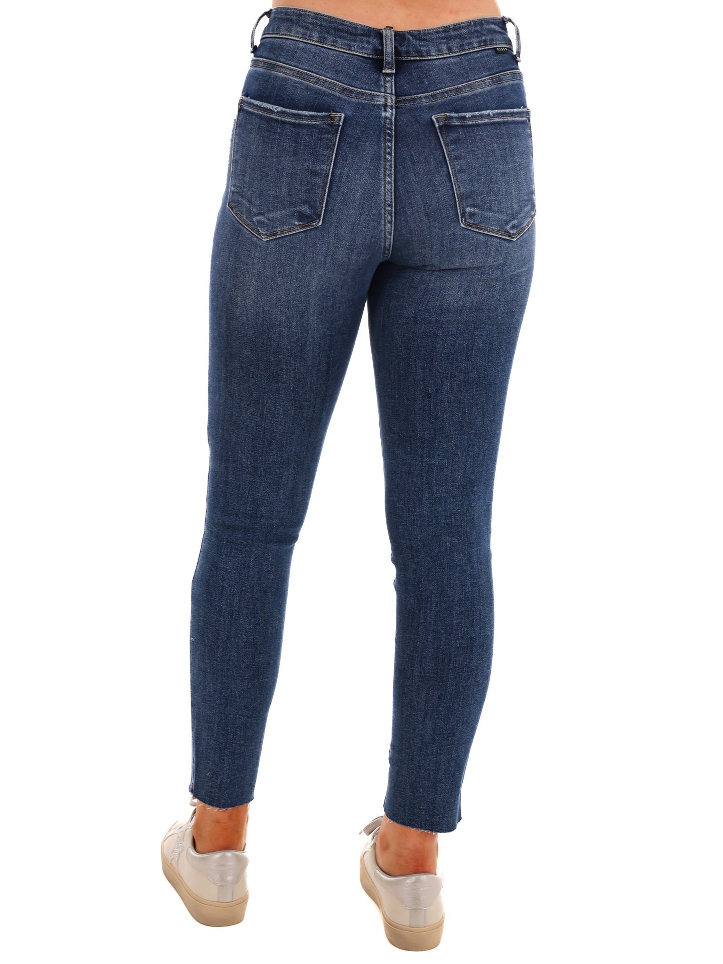Whatever You Like Crossover Ankle Skinny Jeans