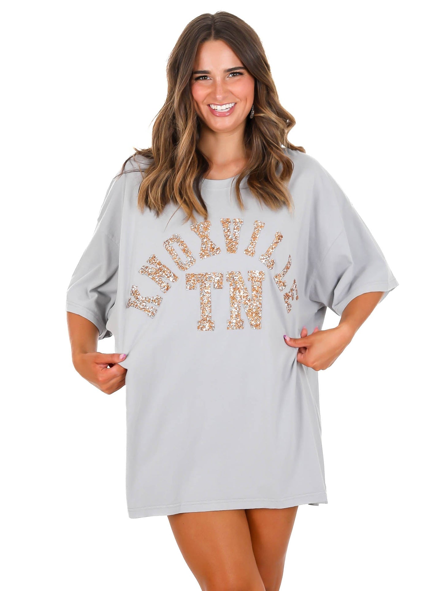 Rhinestone Knoxville TN Oversized Tee