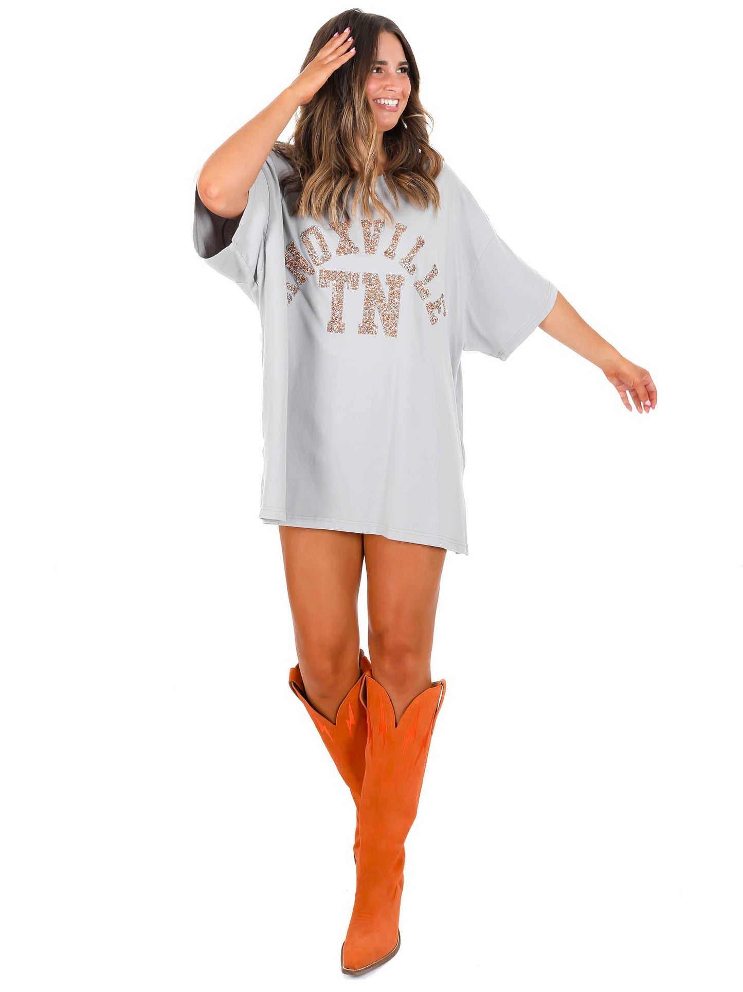 Rhinestone Knoxville TN Oversized Tee