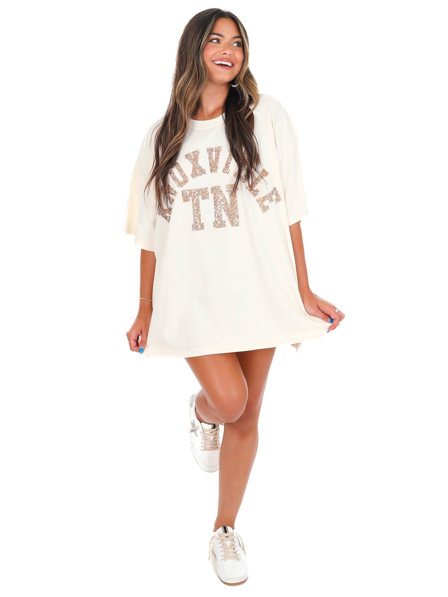 Rhinestone Knoxville TN Oversized Tee