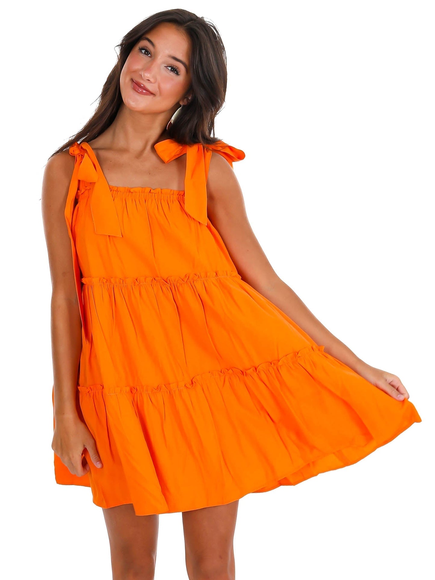 Keeping Score Tiered Mini Dress