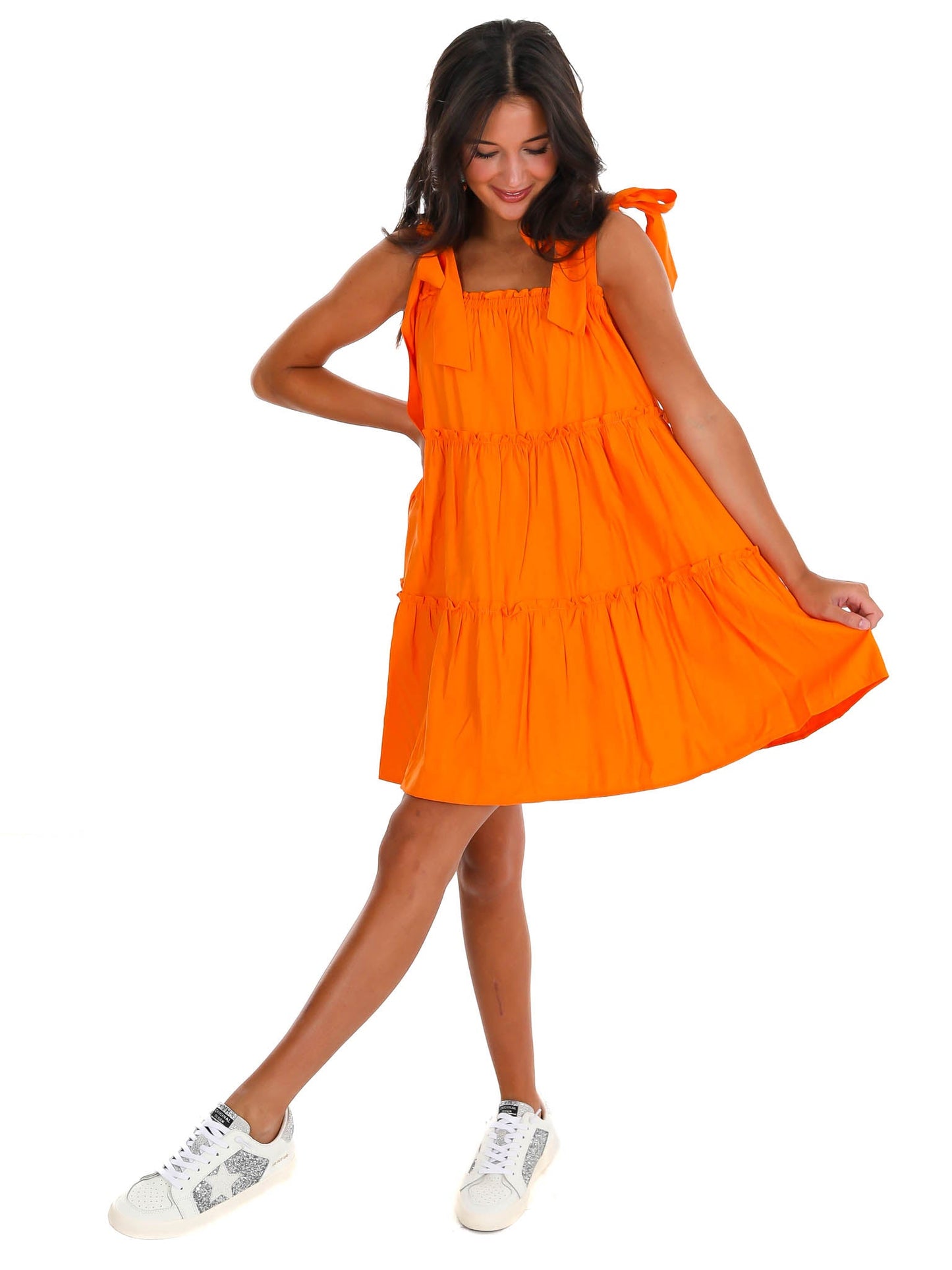 Keeping Score Tiered Mini Dress