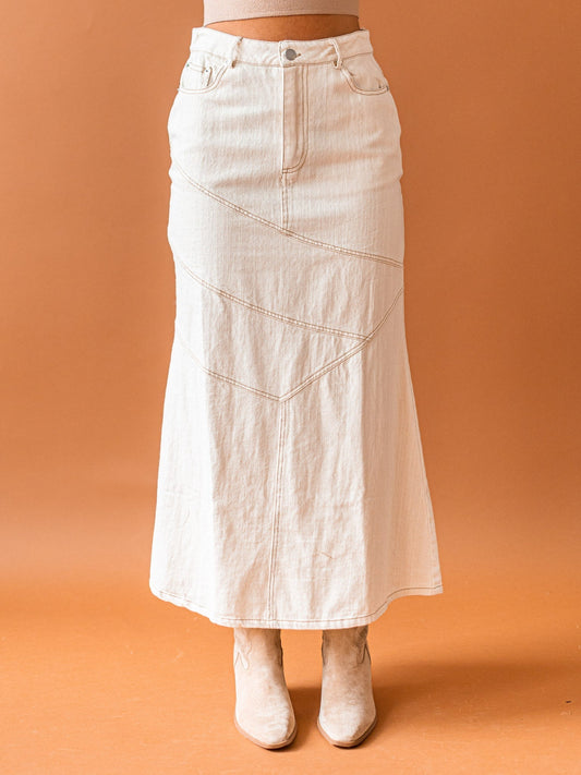 New Days Ahead Denim Maxi Skirt