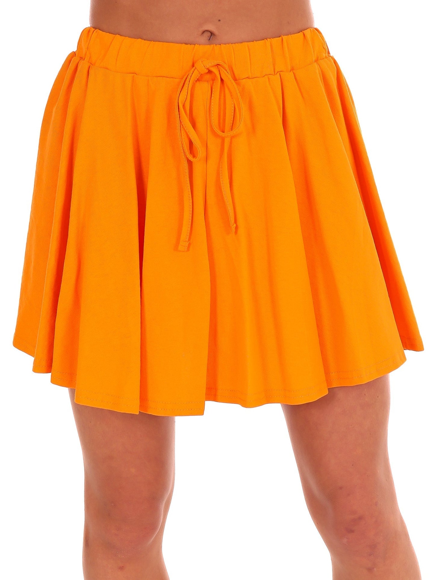 Orange Crush Flutter Mini Skort