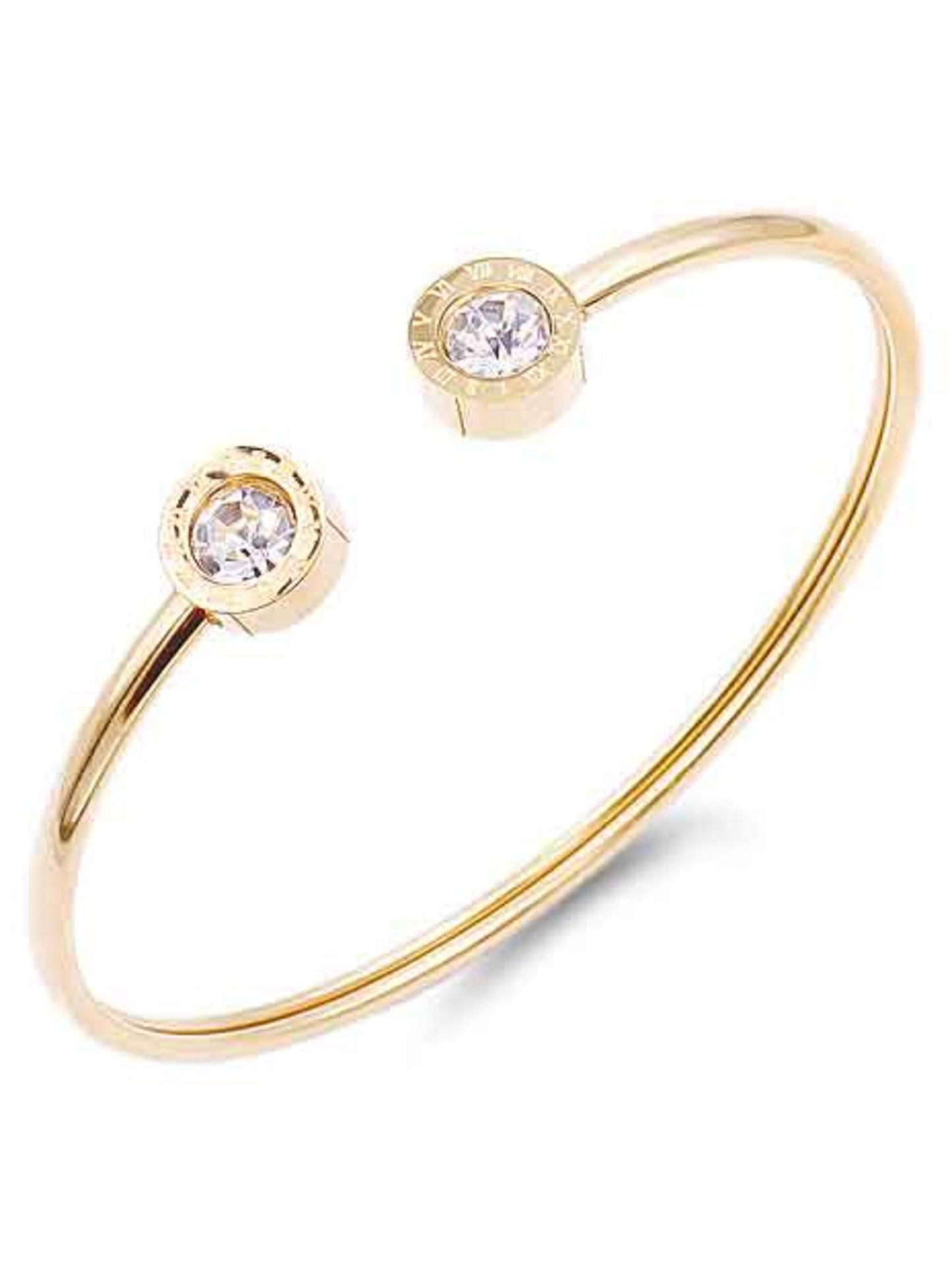 Stainless Steel Open Bangle Bracelet