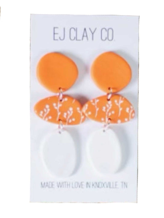 Floral Organic Dangle Earrings