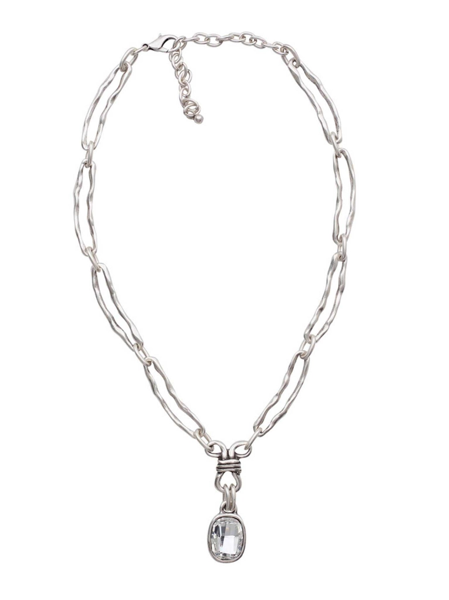 Micah Chainlink Rhinestone Necklace