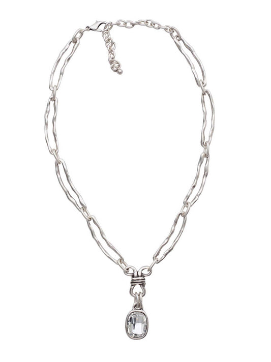 Micah Chainlink Rhinestone Necklace