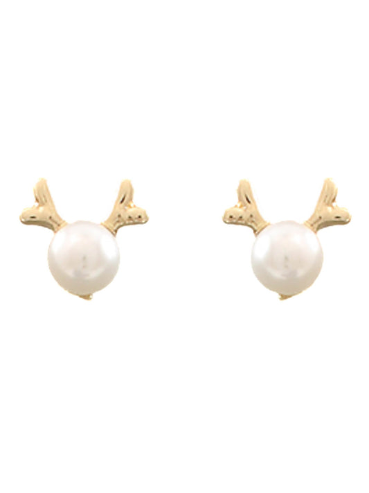 Pearl & Rudolph Earrings