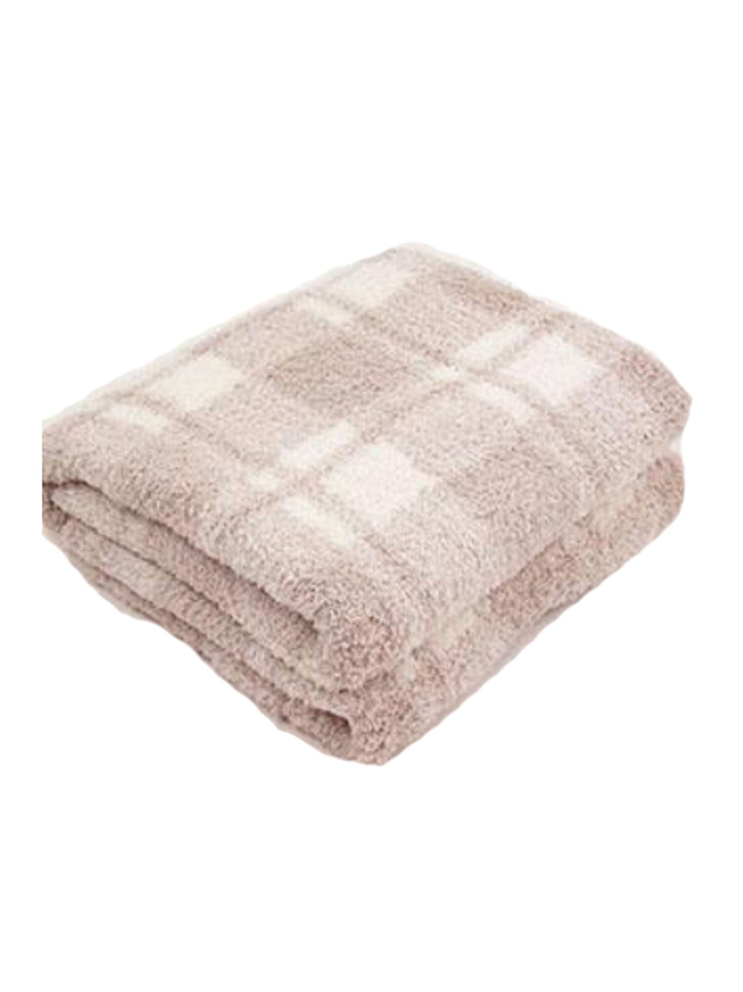 Jumbo Plaid Plush Blanket