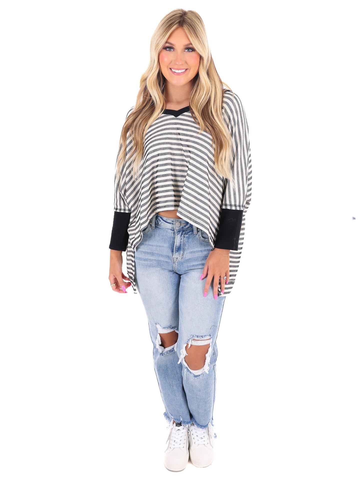 Reason to Stay Stripe Top
