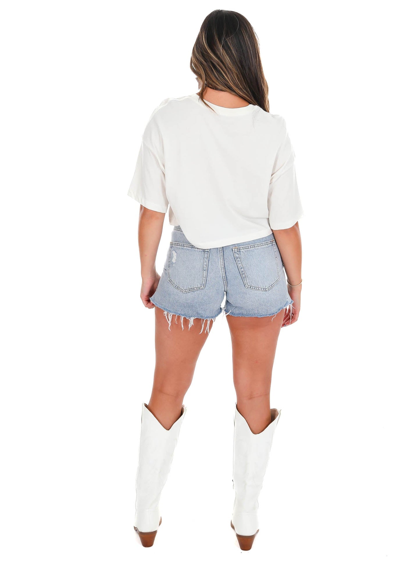Rollings Stones Big Orange Puff Cropped Tee