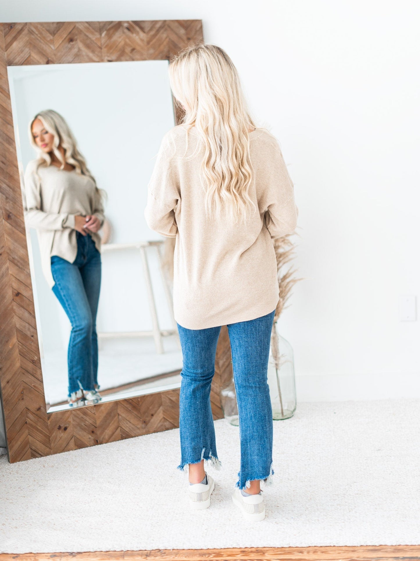 In My Dreams Waffle Knit Top