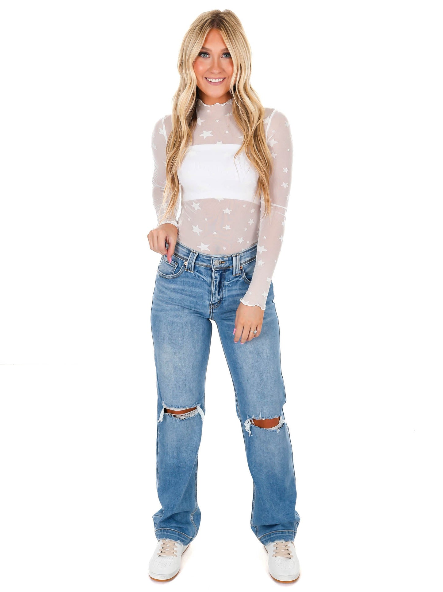 Star Player Mesh Crop Top