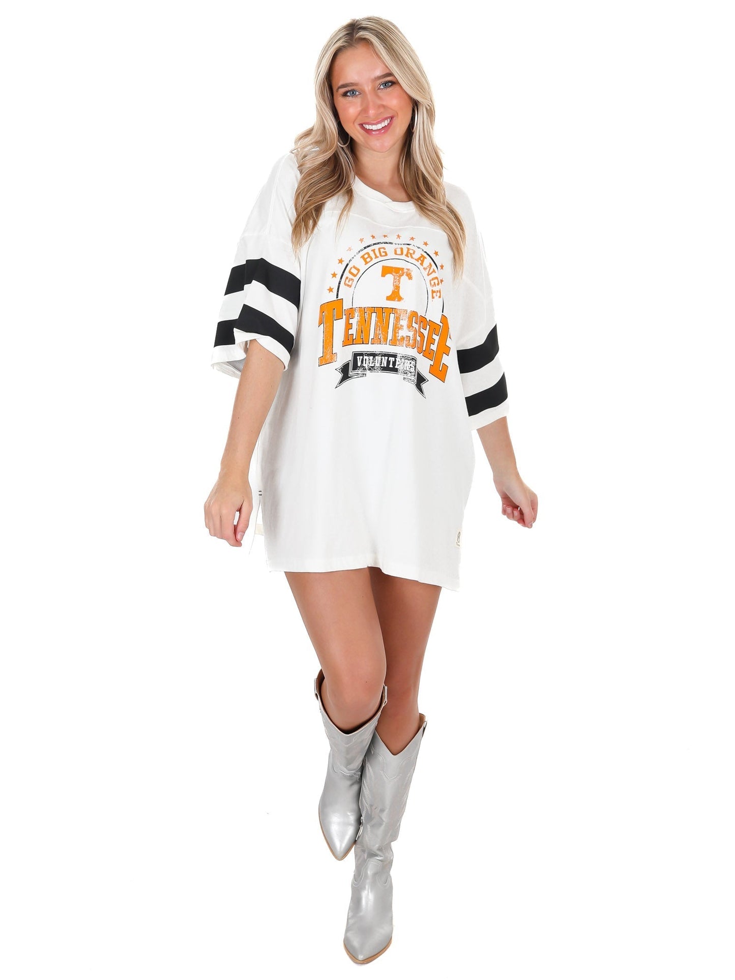 Tennessee Captain Double Stripe Oversized Tee