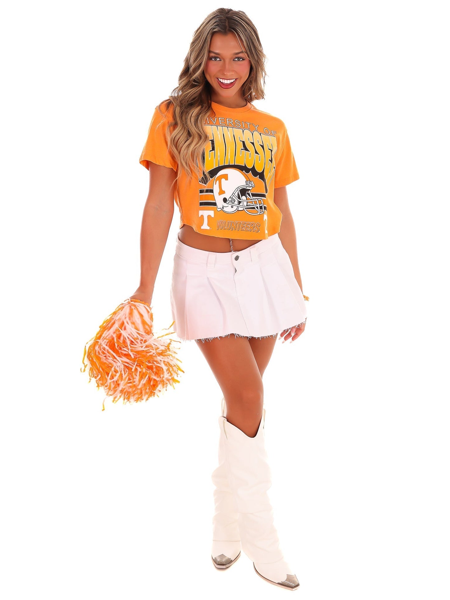 Tennessee Helmet Crop Top