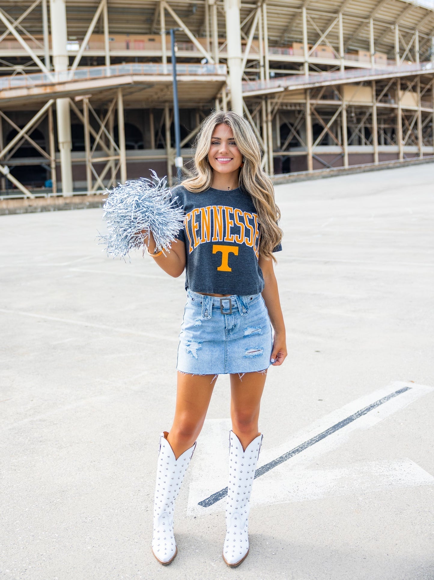 Power T Tennessee Crop Top