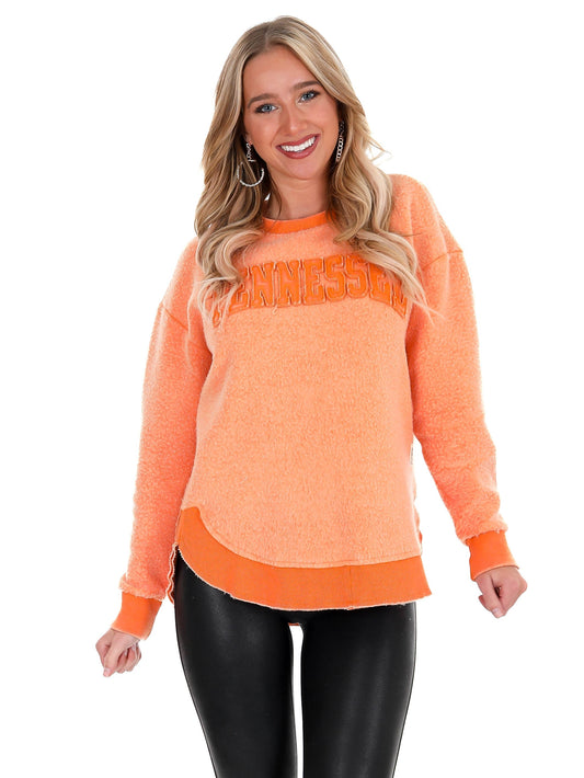 Tennessee Ponchoville Reversed Fleece Pullover