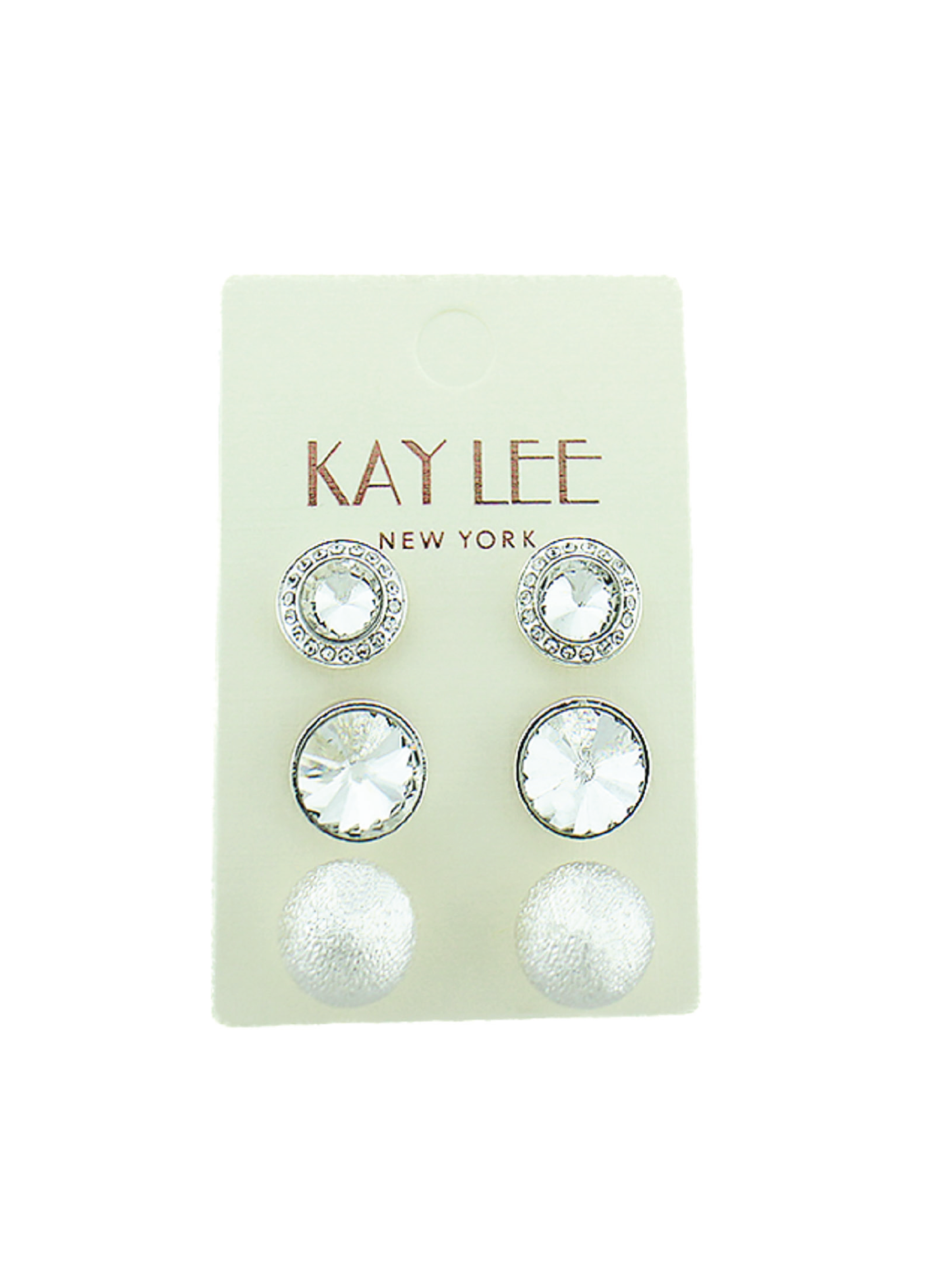Stud 3 Pair Earring Set