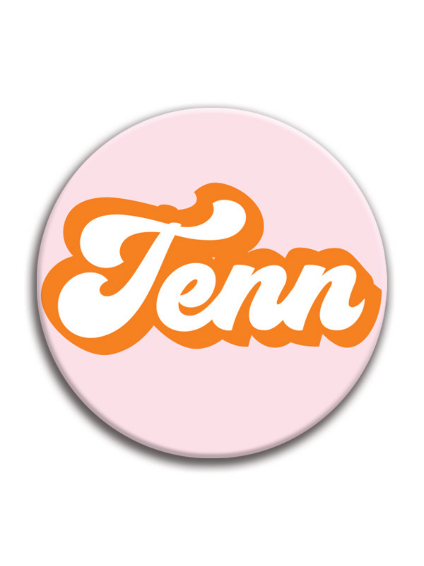 Pink Tenn 2.25" Gameday Button