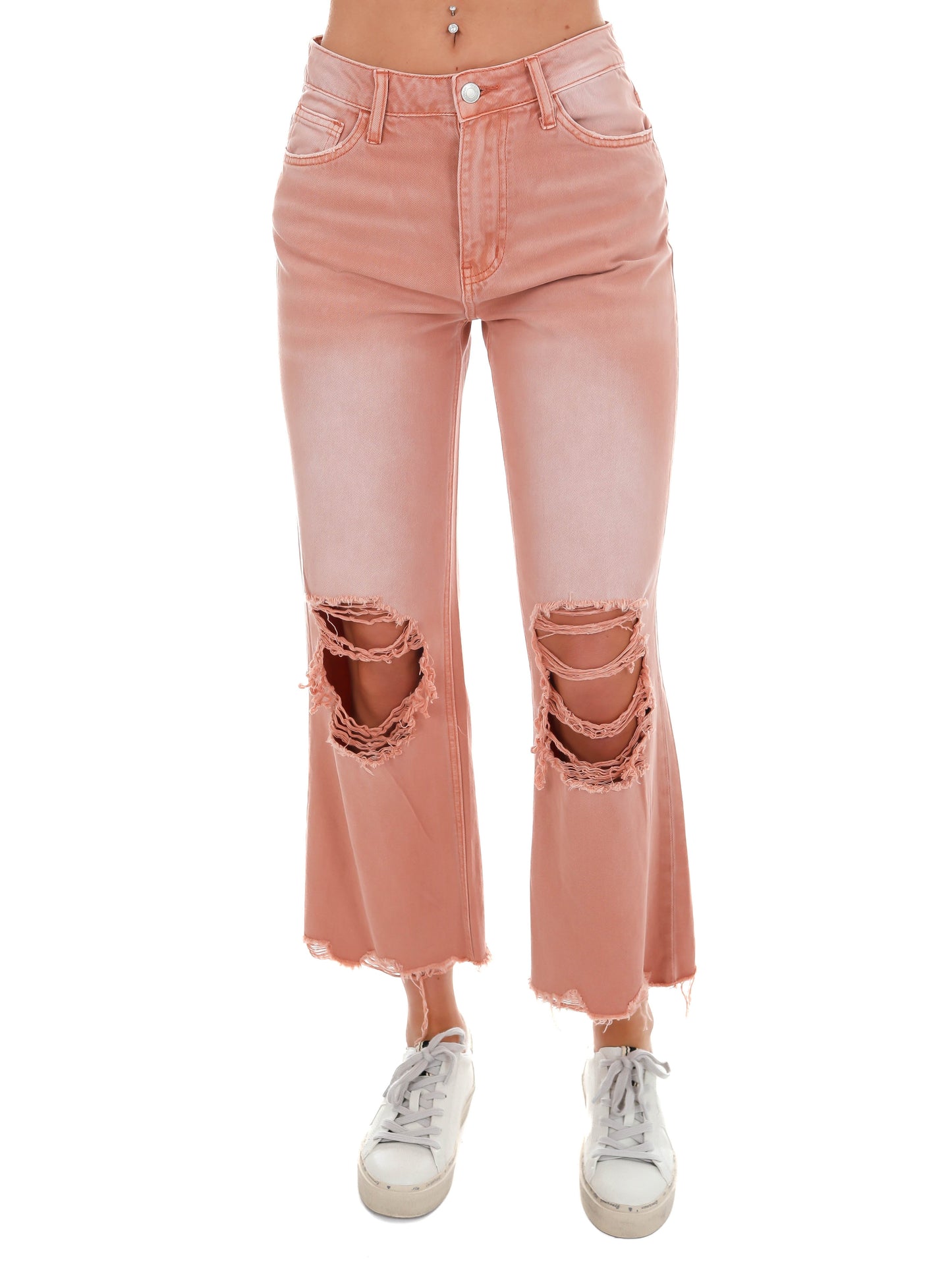 Light Switch Vintage Crop Flare Jeans