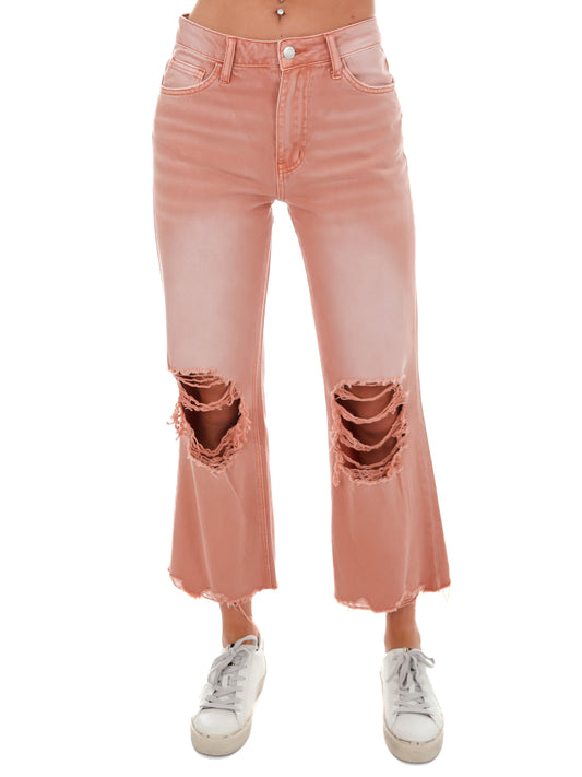 Light Switch Vintage Crop Flare Jeans