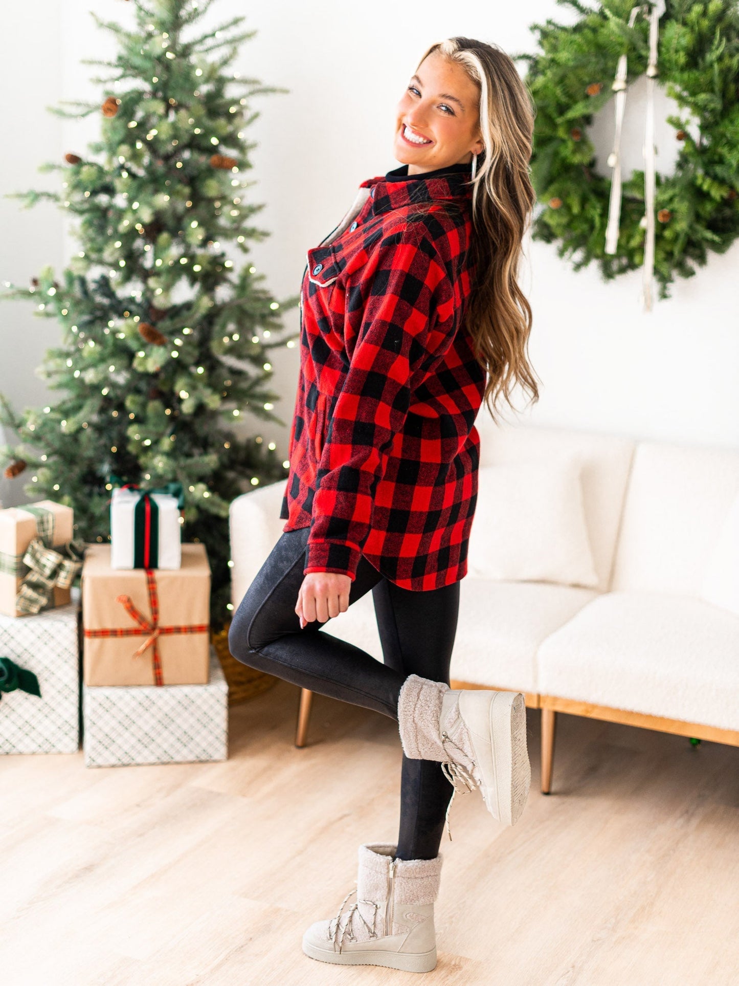 Northern Attitude Plaid Top