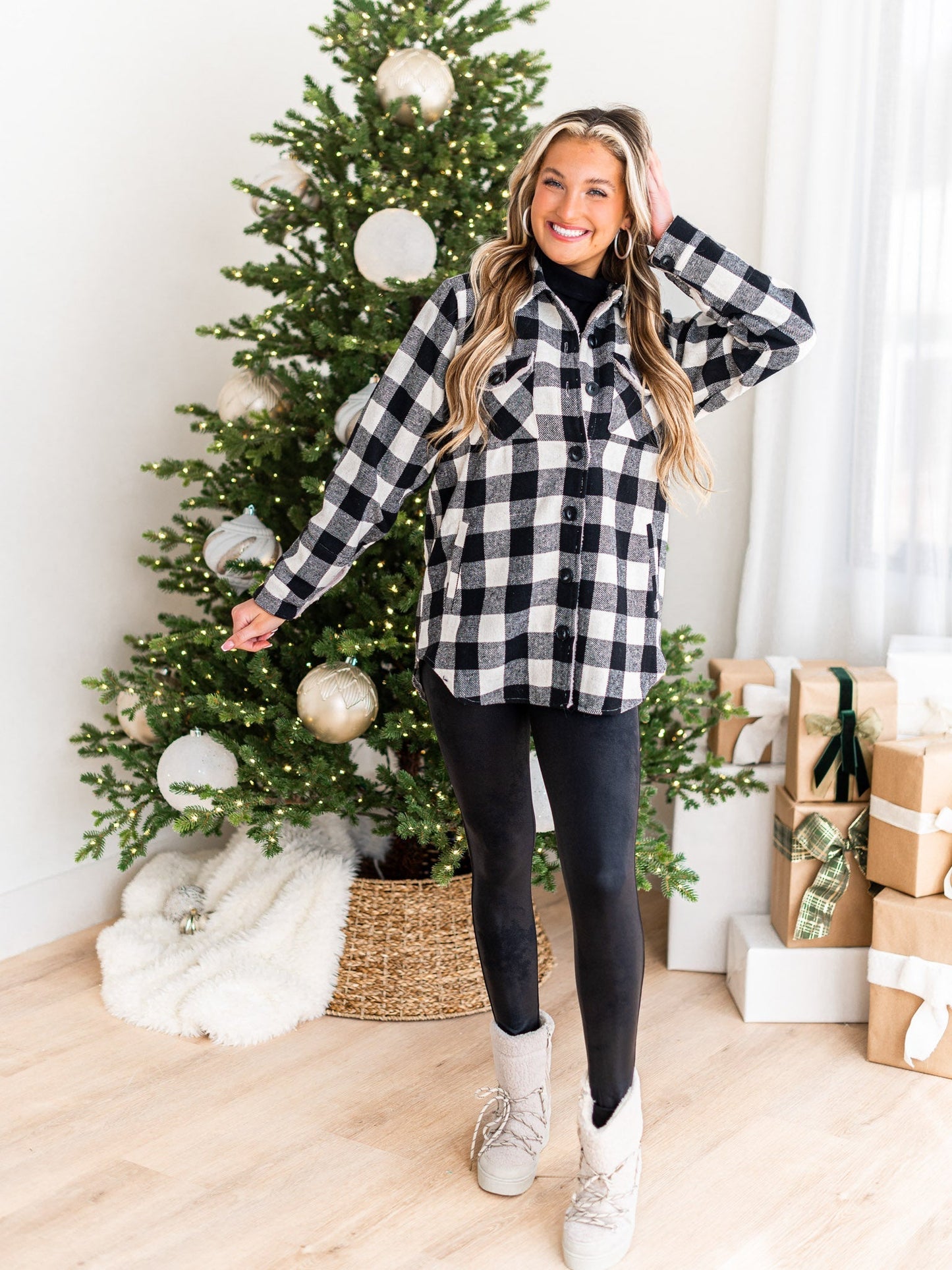 Northern Attitude Plaid Top
