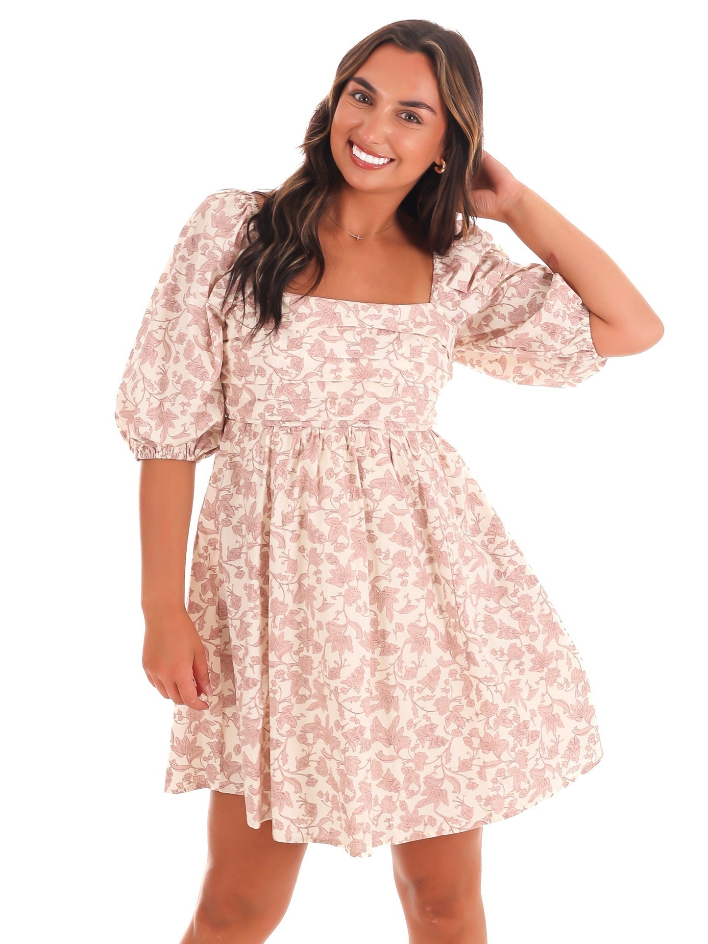 Petal Perfection Floral Mini Dress