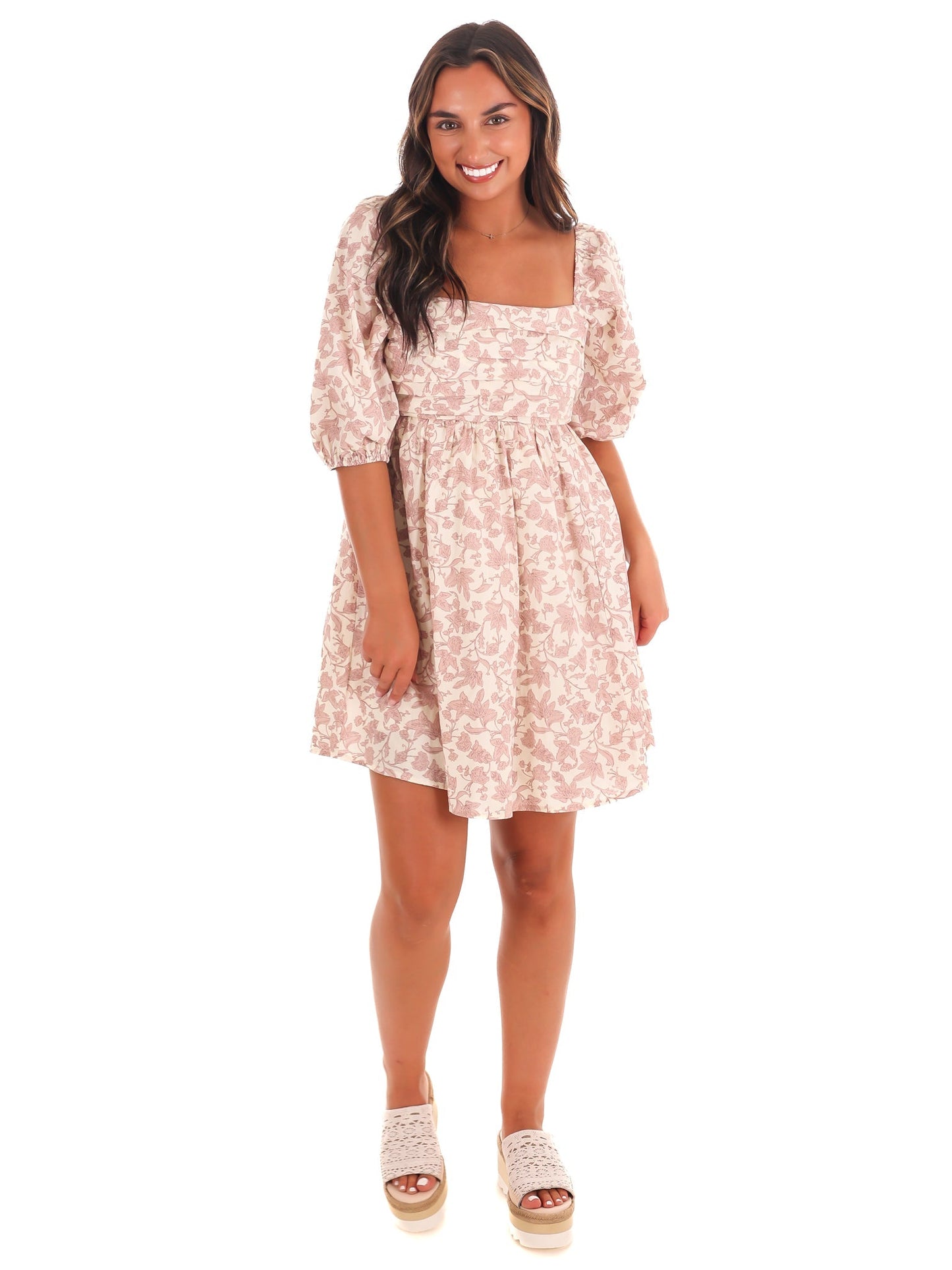 Petal Perfection Floral Mini Dress