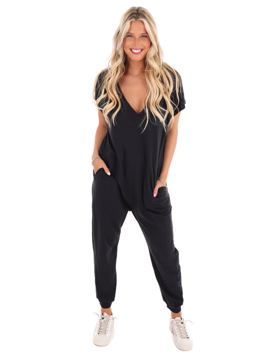 First Things First V-Neck Jumpsuit